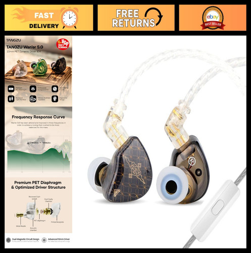 Hifi ear earphones 10mm - in-ear,